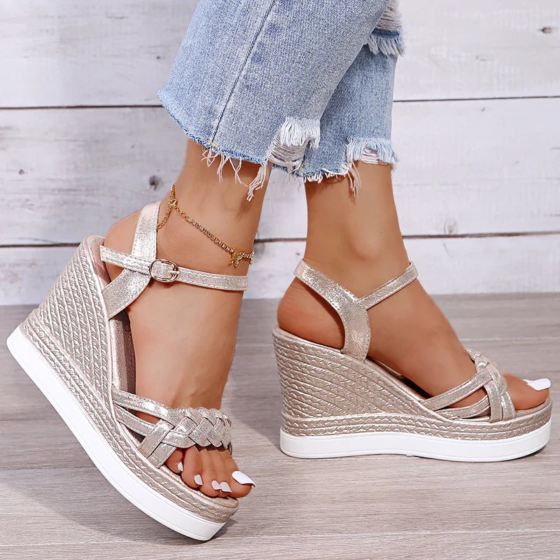 Luvik | Better Off That Way Wedges Sandals