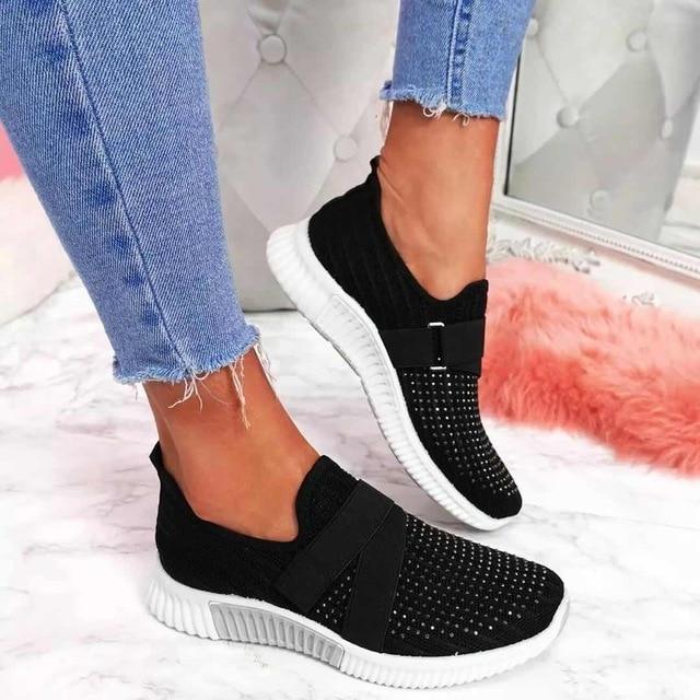 Luvik | Slip-On-Tossut Naisille Tarranauhalla Paranna Juoksuasentoasi!