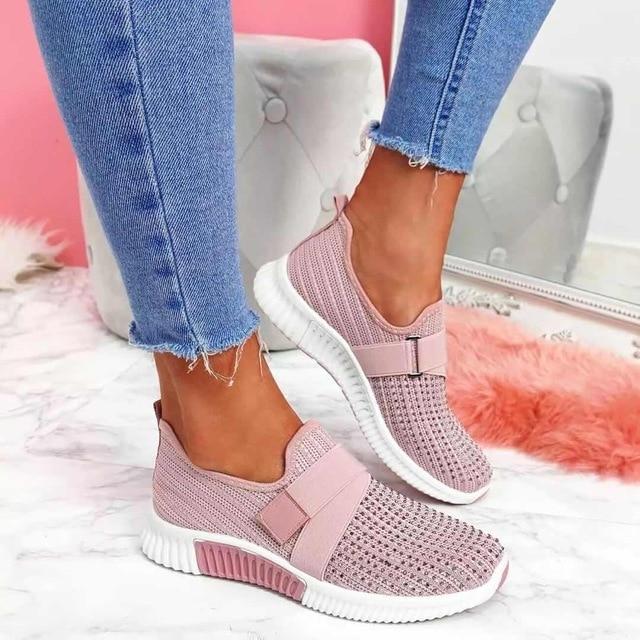 Luvik | Slip-On-Tossut Naisille Tarranauhalla Paranna Juoksuasentoasi!