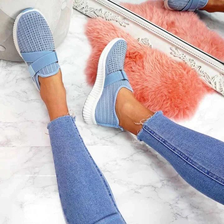 Luvik | Slip-On-Tossut Naisille Tarranauhalla Paranna Juoksuasentoasi!