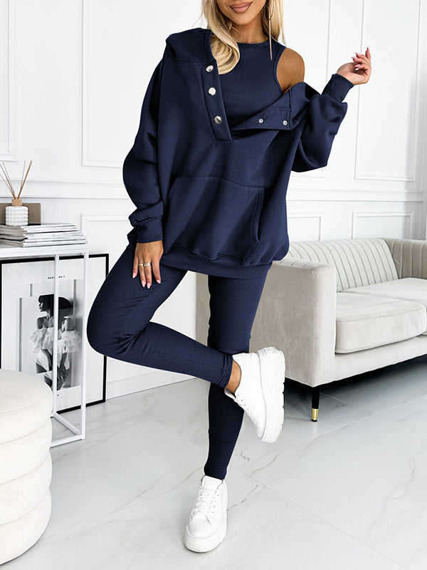 Luvik | Leggings Set Sopiva Yli Koko Co Ord Set Naisten Vaate