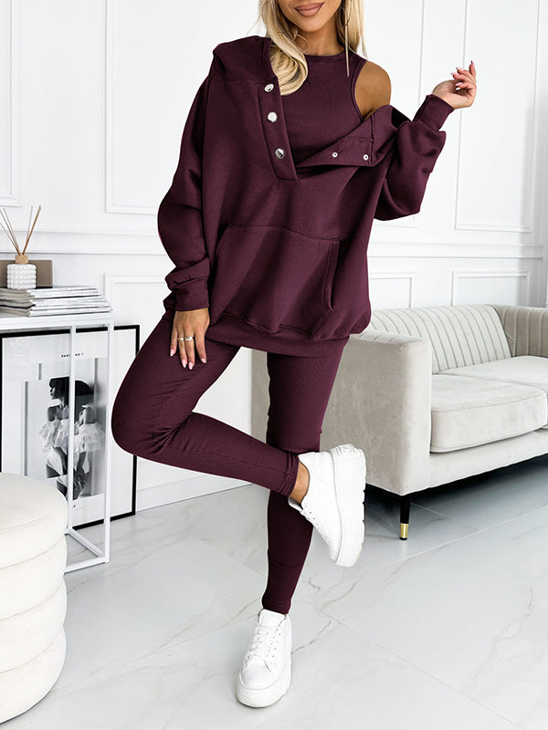 Luvik | Leggings Set Sopiva Yli Koko Co Ord Set Naisten Vaate