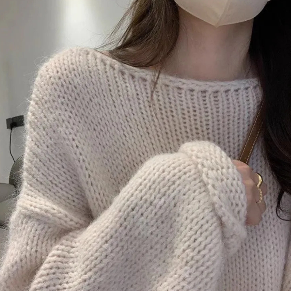 Luvik | Ribbed Knitted Sweater for Women