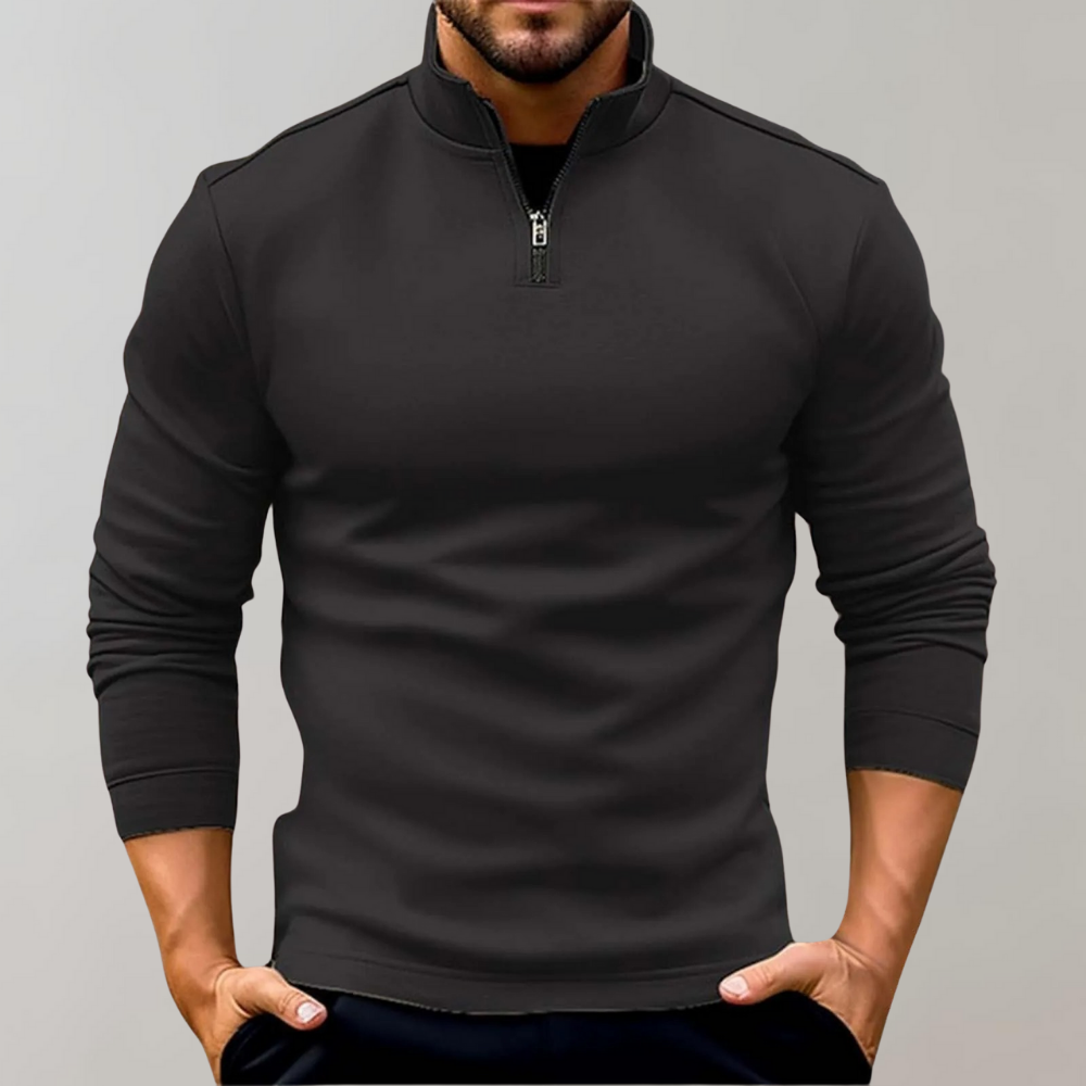 Luvik | Rollkragenpullover Für Herren Mit Reißverschluss
