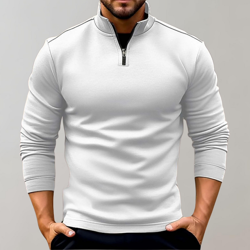 Luvik | Rollkragenpullover Für Herren Mit Reißverschluss