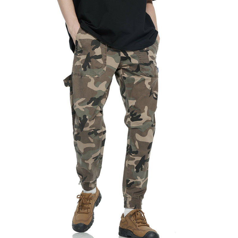 Herren Camo Utility Cargo Hose Luvik