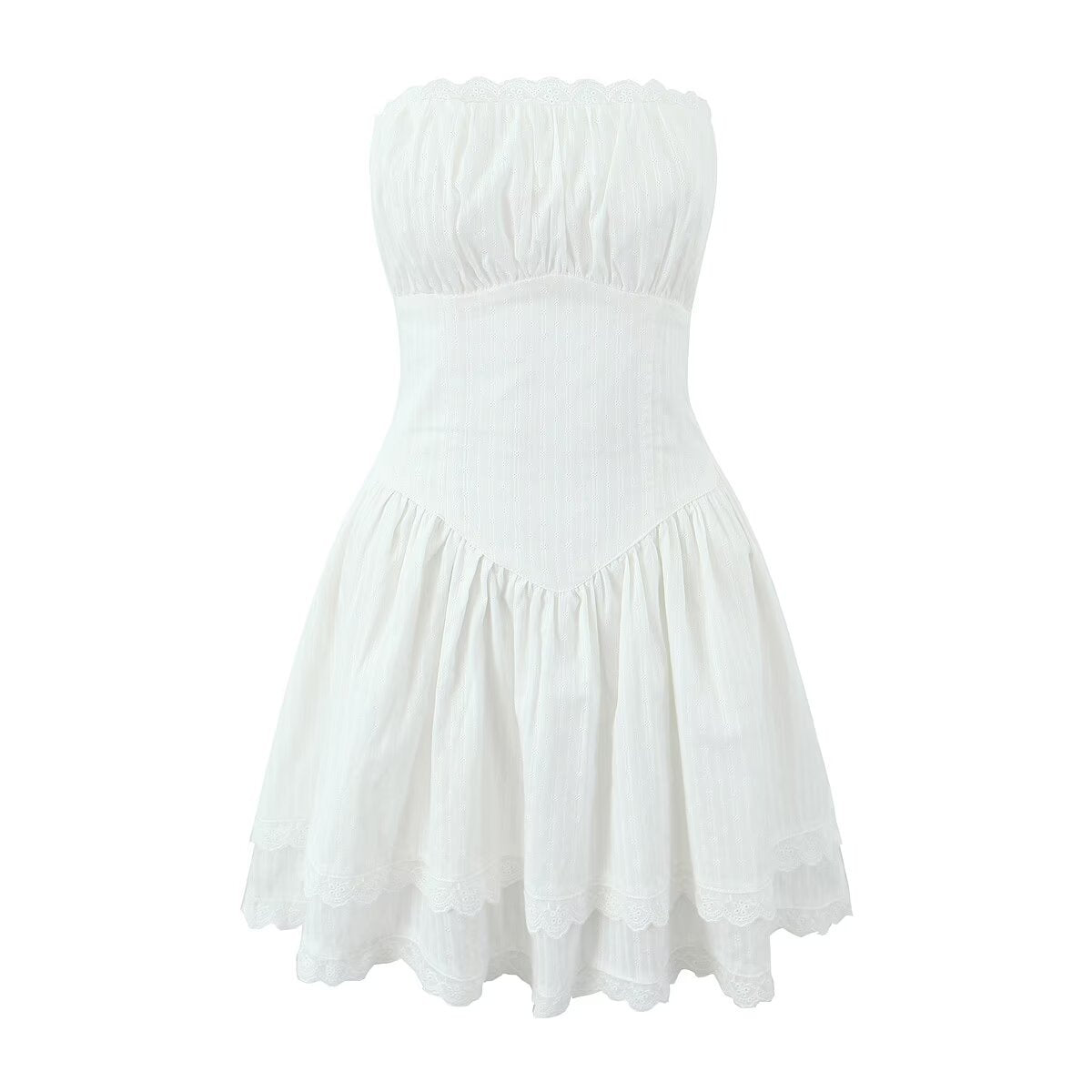 Luvik | Trendy Mini Skirt Bed Linen with Chest Detail