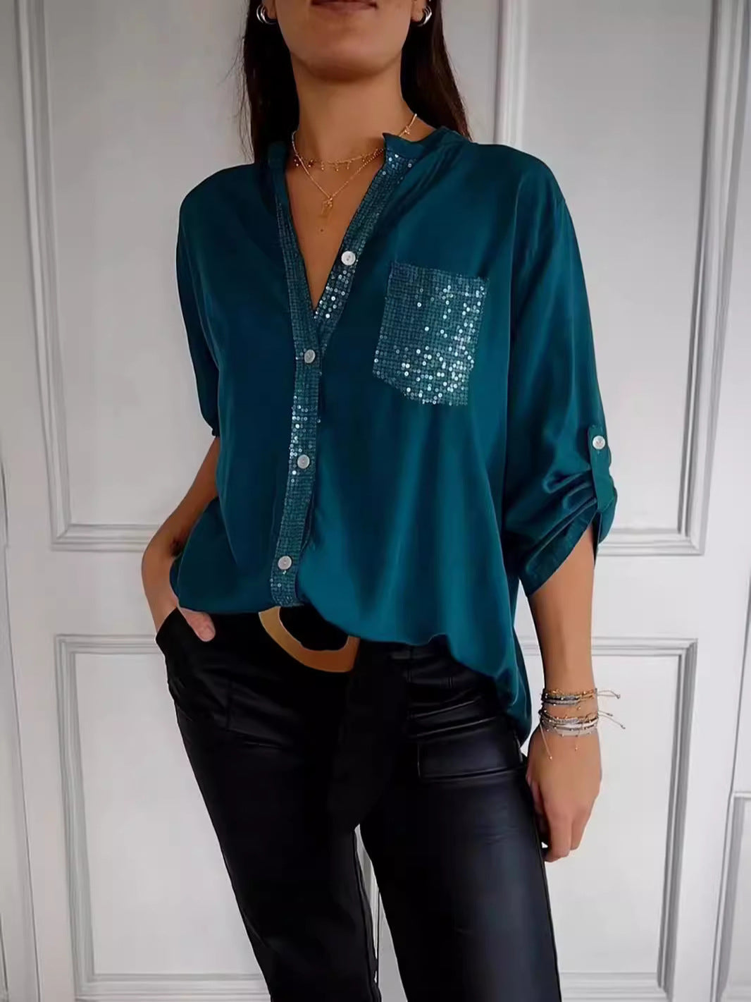 Luvik | Premium Puuvilla Chic Glamour Top