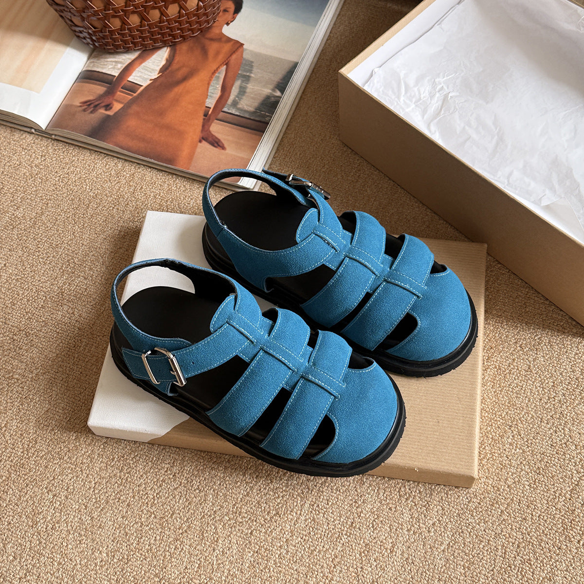 Naiset Chunky Sandalit Mukavuus Luvik