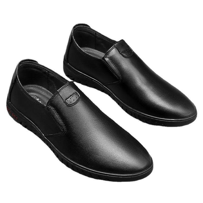Miesten Slip-On Vapaa-ajan Nahkakengät pehmeällä pohjalla Luvik