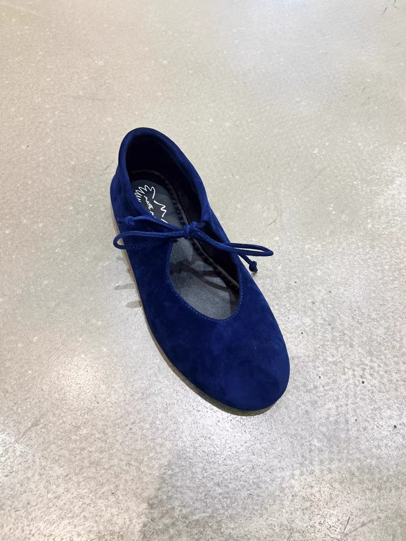 Naisten mokka ballerina tasapohja kengät säädettävällä sidontatiedolla Luvik