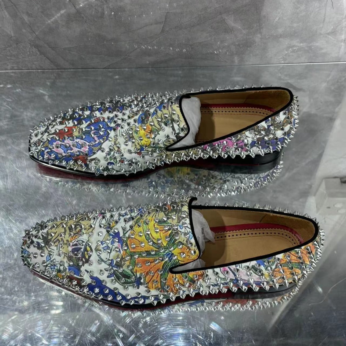 Miesten Piikkipohjaiset Slip-On Loafers Luvik