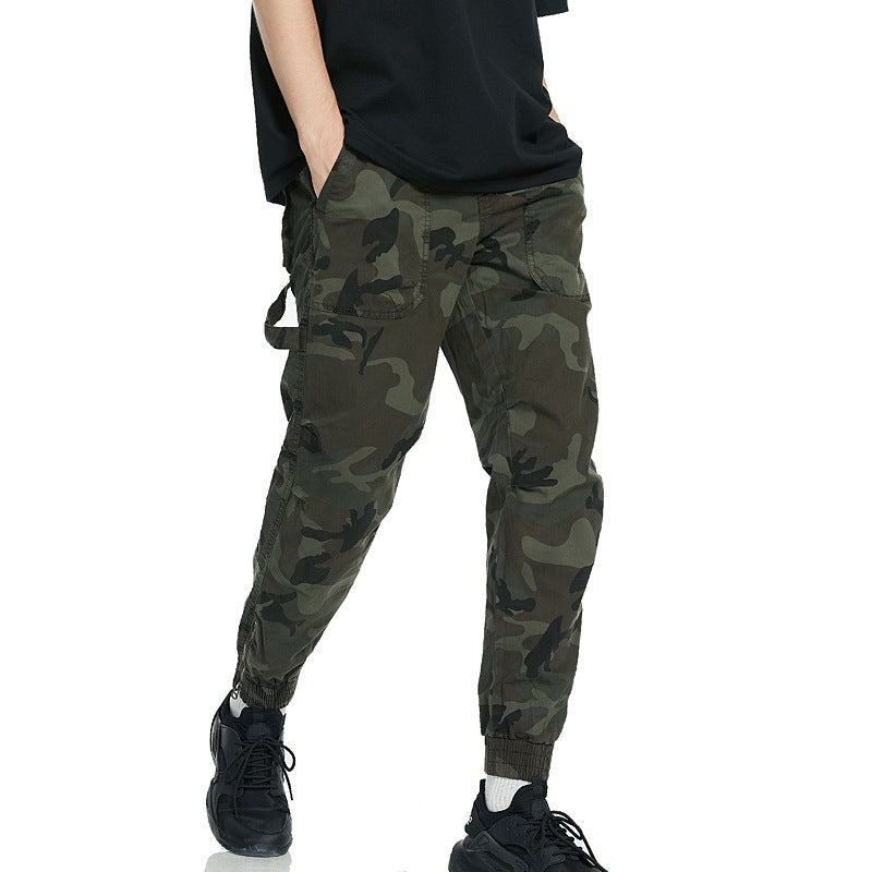 Herren Camo Utility Cargo Hose Luvik