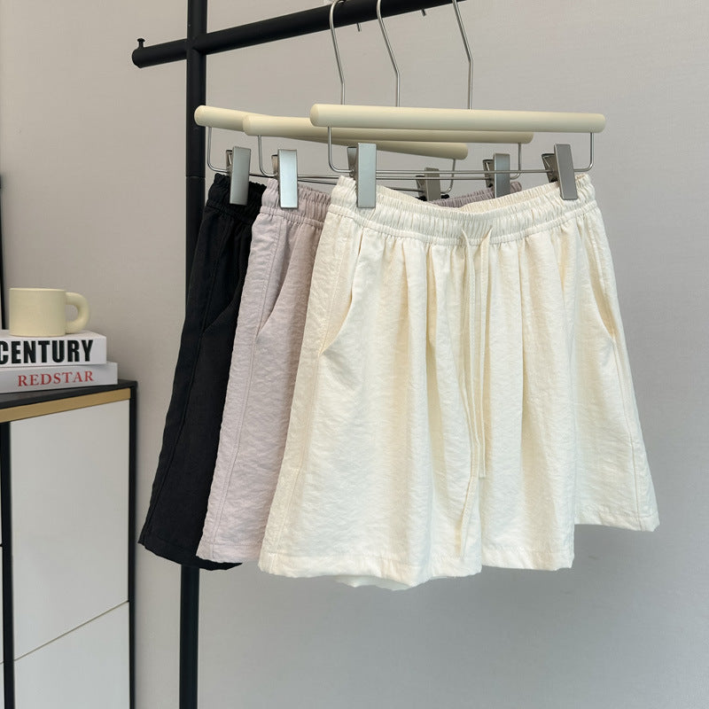 Femme Korkeavyötäröiset Rennot Shorts Luvik