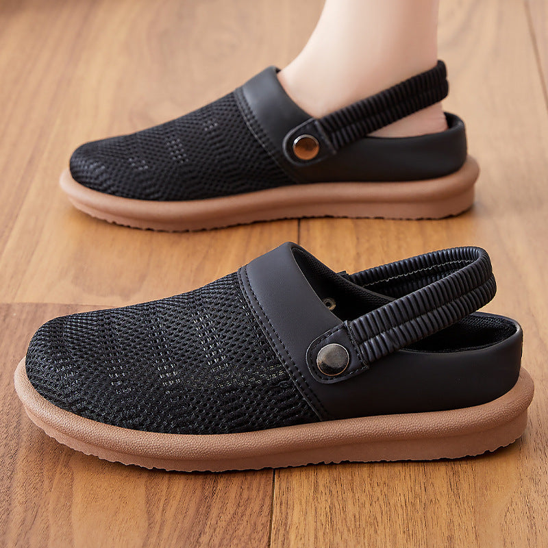 Femme Kevyet Slip-On Mukavuus Sandalias, joissa on hengittävä Mesh-suunnittelu Luvik