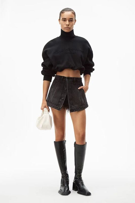 Luvik | Denim feikki mini hame