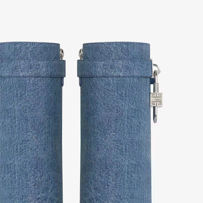 Femme Asymmetrinen Denim VarsiBoots Luvik