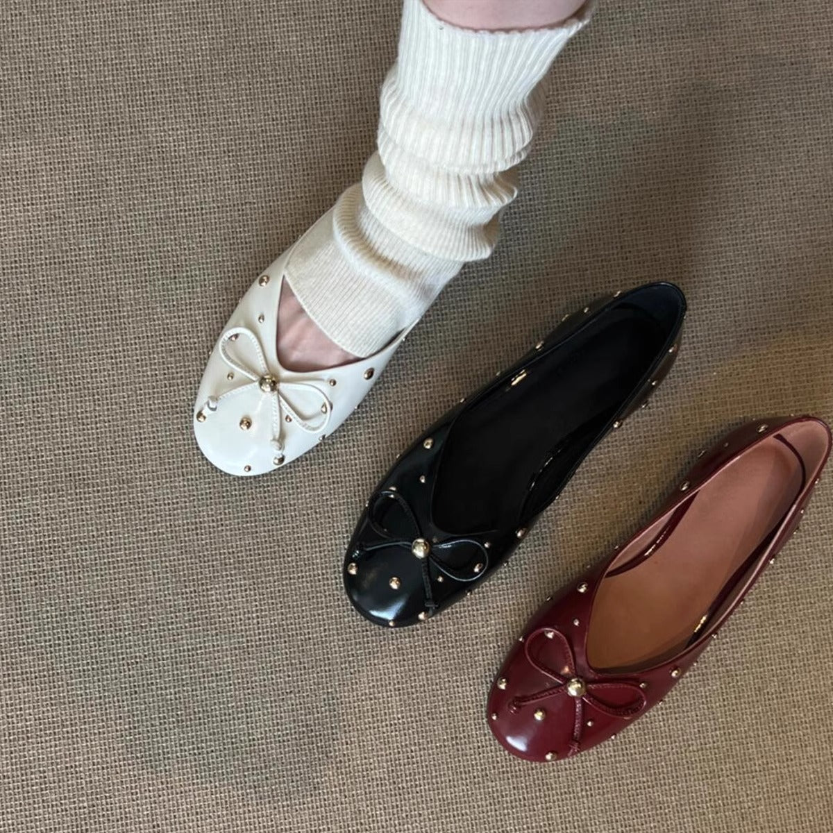 Naisten Koristellut Kaari-Yksityiskohdat Ballerina Tasapohjat Luvik