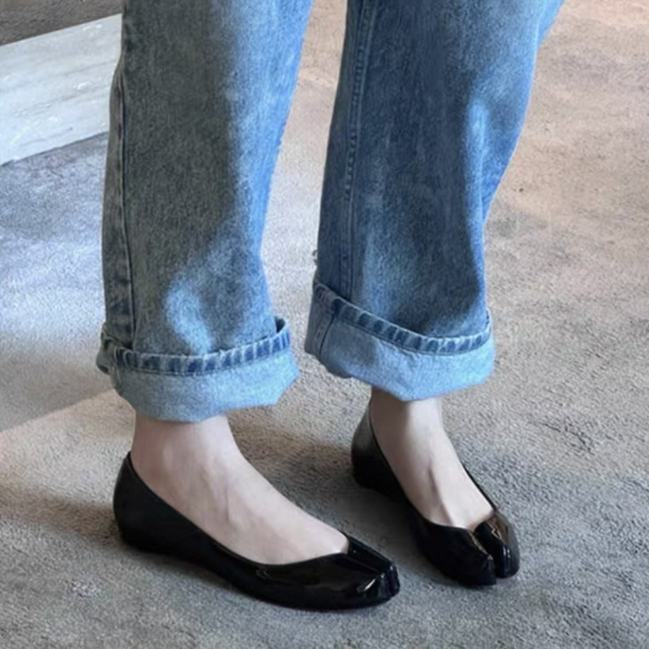 Naisille Chic Peep-Toe Ballerinat Luvik