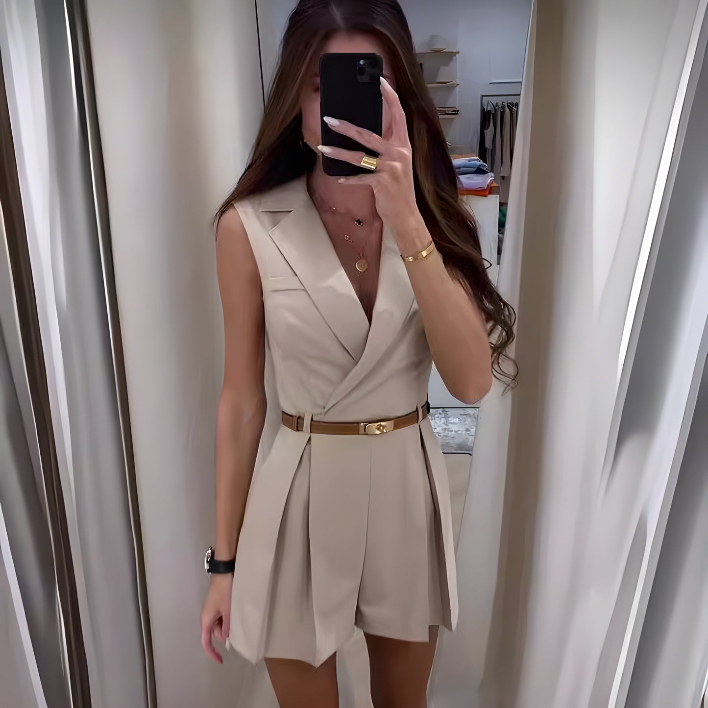 Luvik | Tyylikäs hihaton jumpsuit