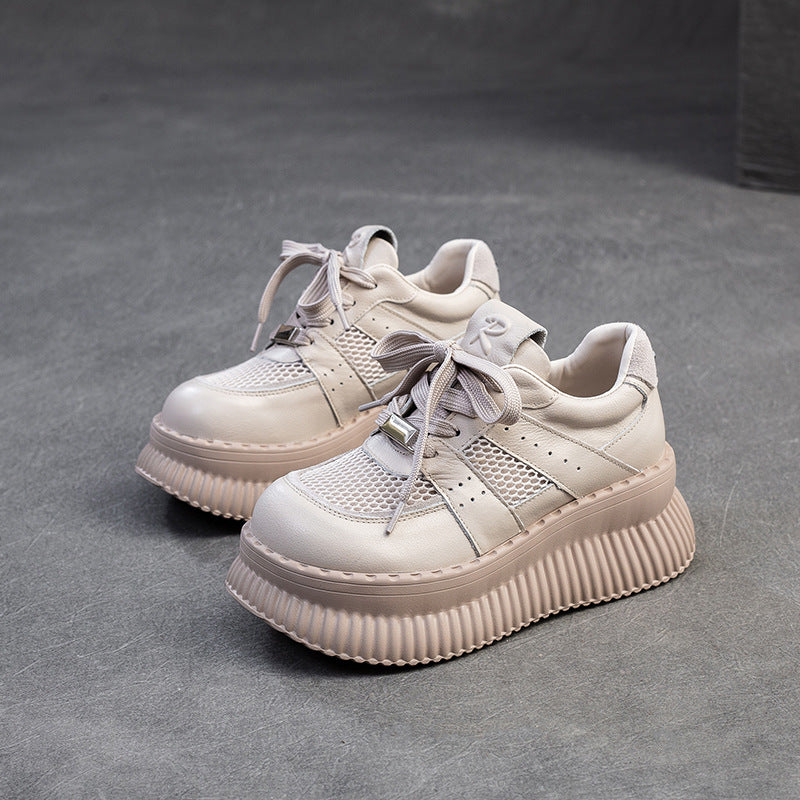 Naisten Airy Plateausneakers innovatiivisella pohjamuotoilulla Luvik