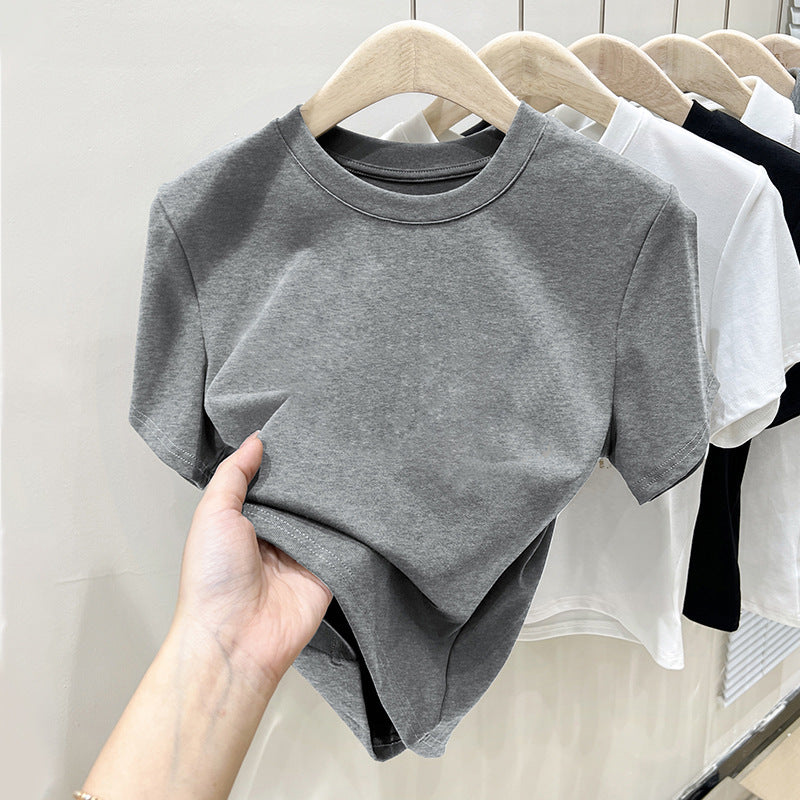 Miesten Klassinen Crew Neck Vapaa-aika T-paita Luvik