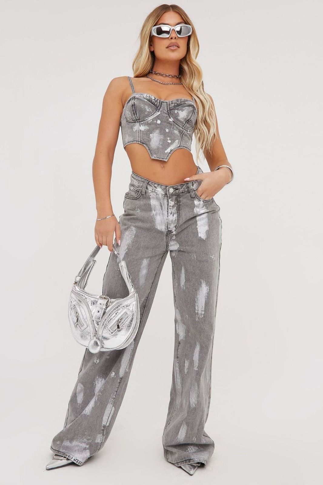Luvik | Retro Jeans Loose Straight kaksiosainen setti