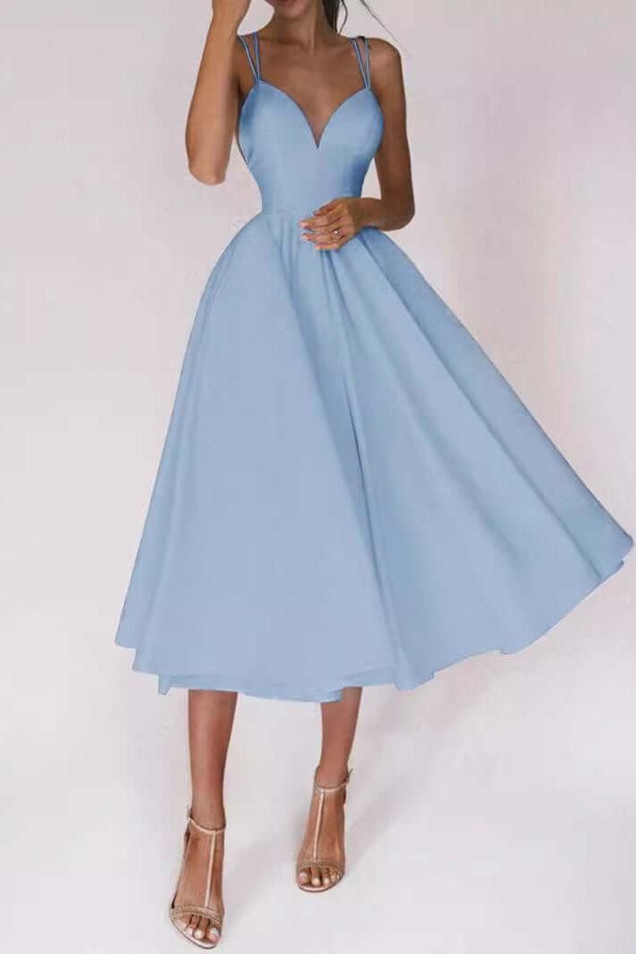 Luvik | Suspender Swing Midi Dress