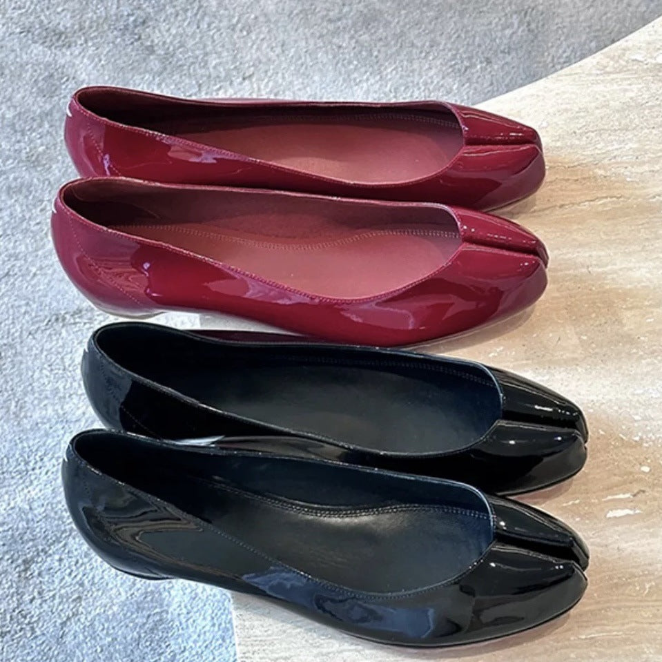Naisille Chic Peep-Toe Ballerinat Luvik