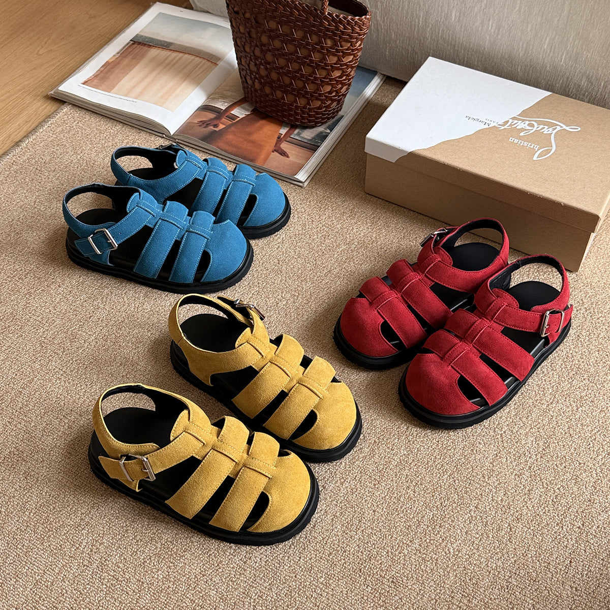 Naiset Chunky Sandalit Mukavuus Luvik
