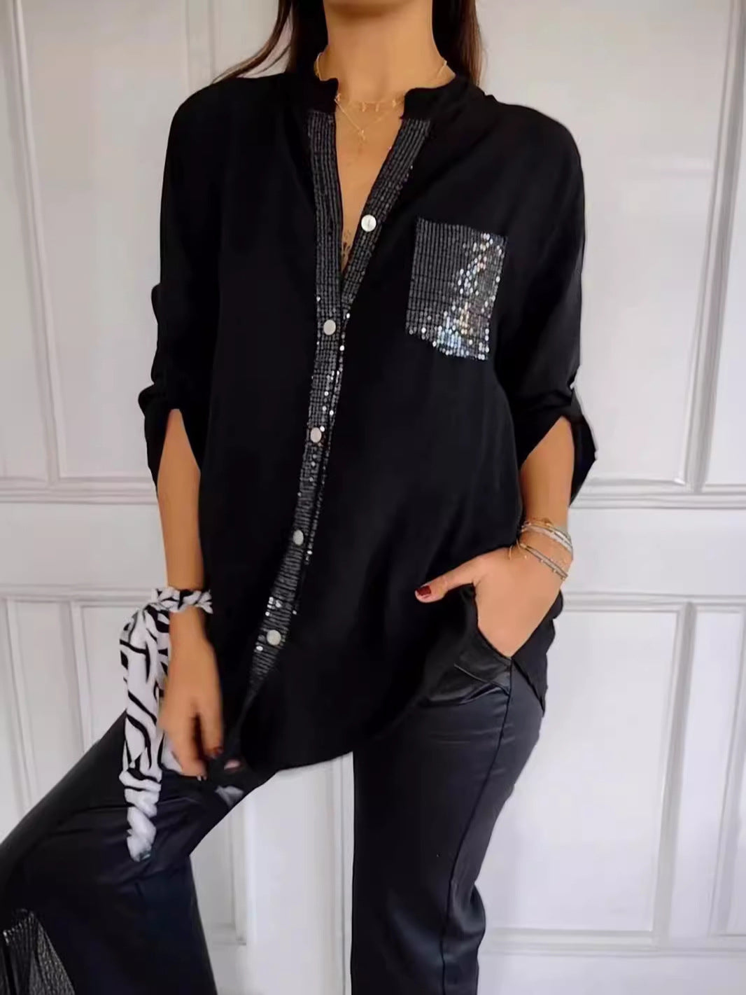 Luvik | Premium Puuvilla Chic Glamour Top