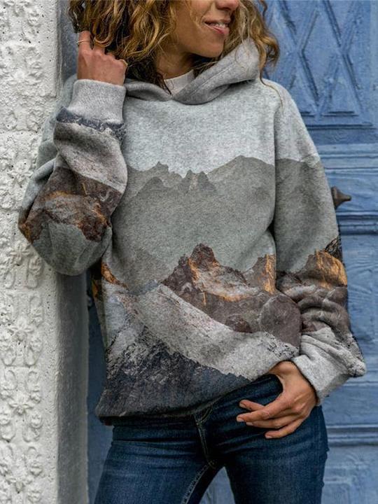 Luvik | Huppari Pitkähihainen Digitaalipainatus Reilu Rentousv Sweater Naisille