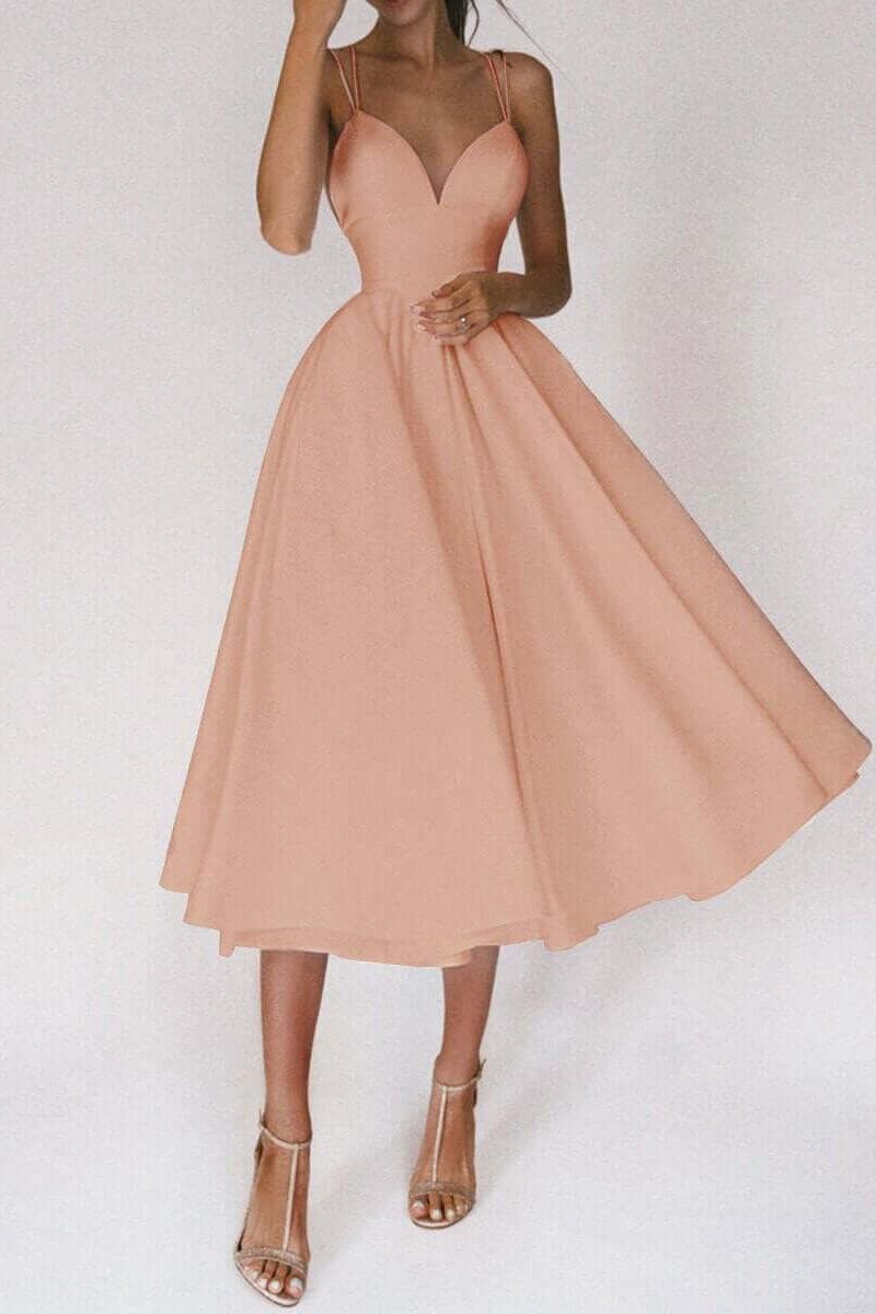 Luvik | Suspender Swing Midi Dress