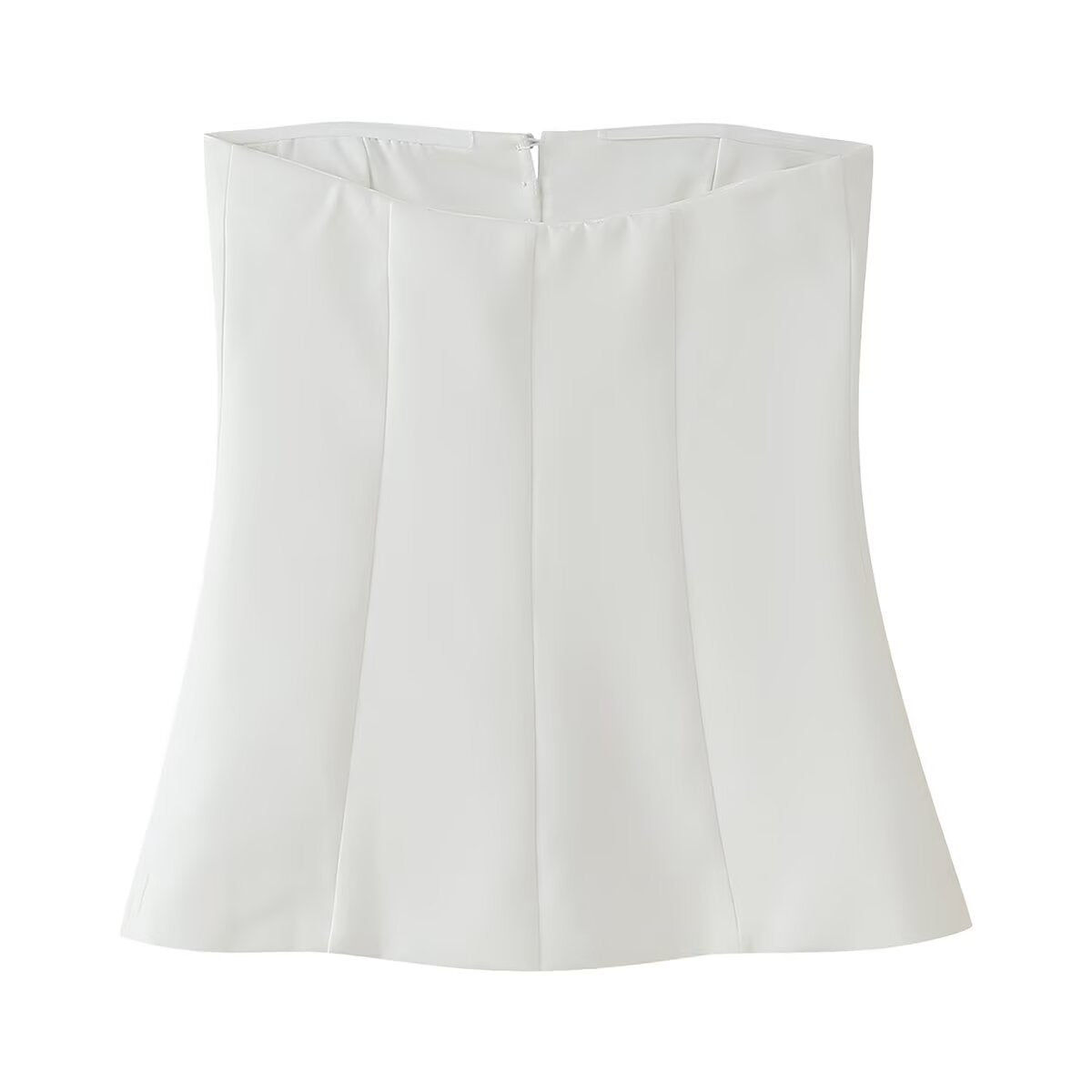 Luvik | Olennainen Yksinkertainen Olkaimaton Perus Crop Top