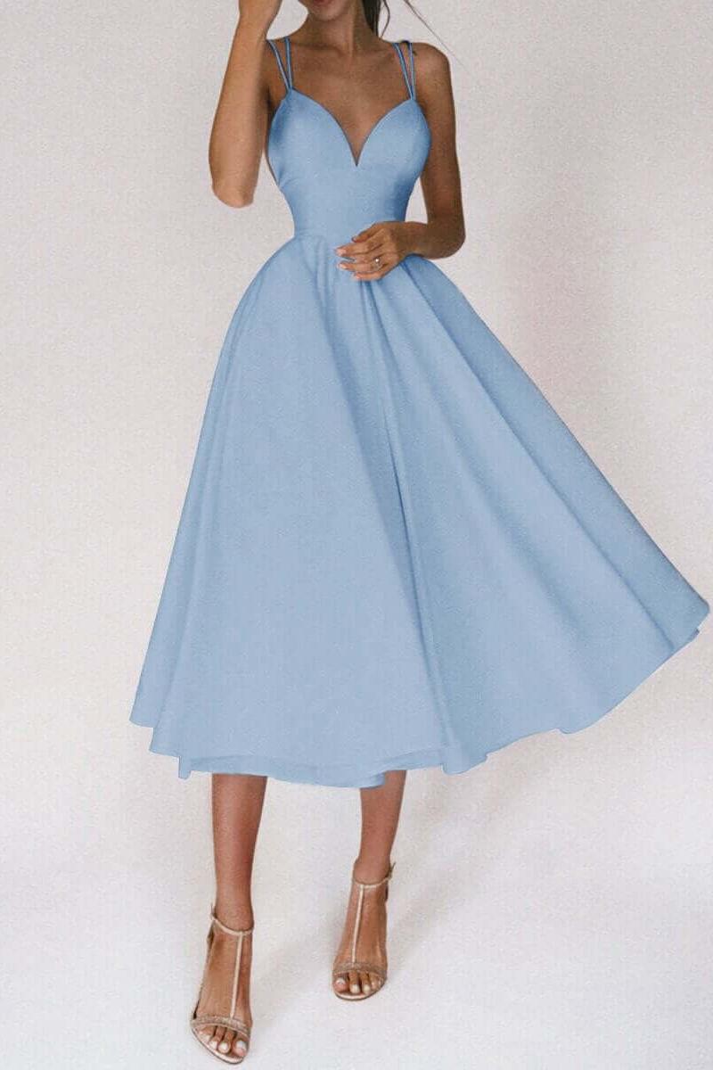 Luvik | Suspender Swing Midi Dress