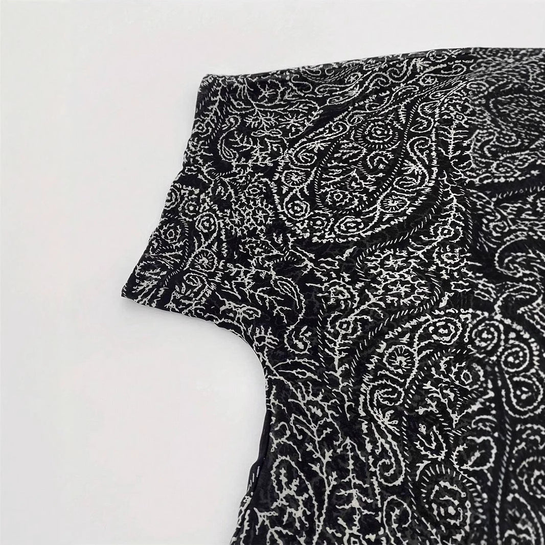 Naisten Kimono-tyylinen kardigan, jossa on herkkä paisley-kuosi ja rento leikkaus Luvik