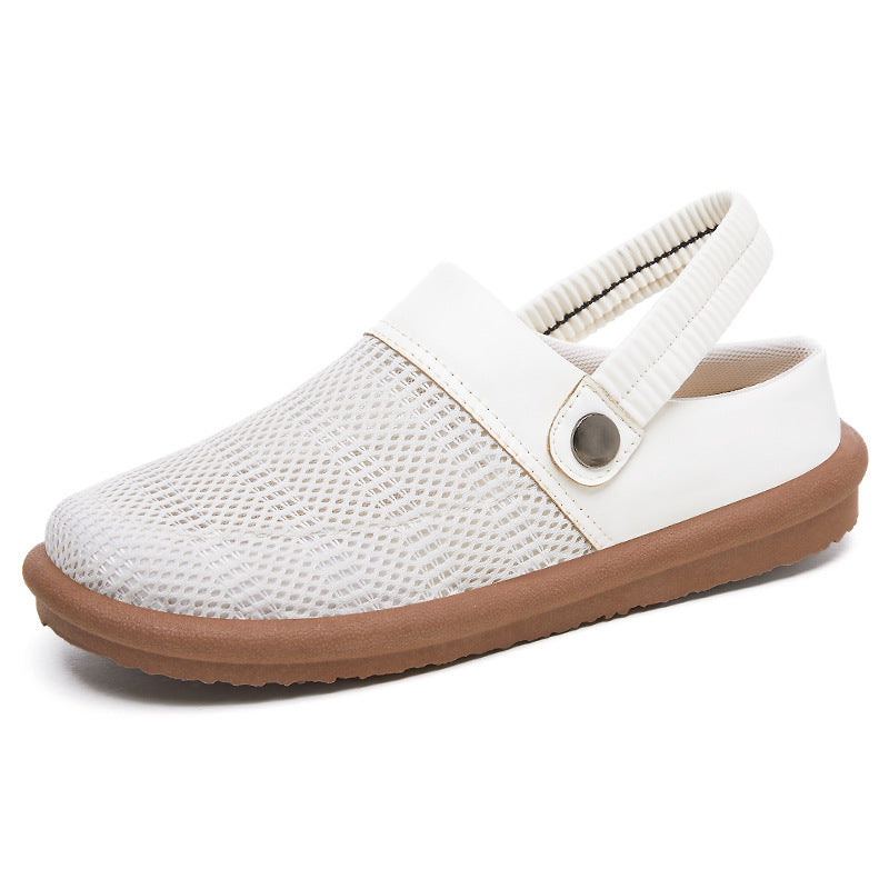 Femme Kevyet Slip-On Mukavuus Sandalias, joissa on hengittävä Mesh-suunnittelu Luvik