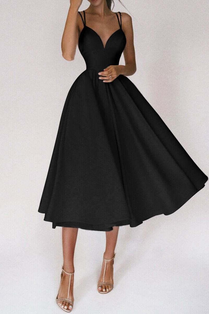 Luvik | Suspender Swing Midi Dress