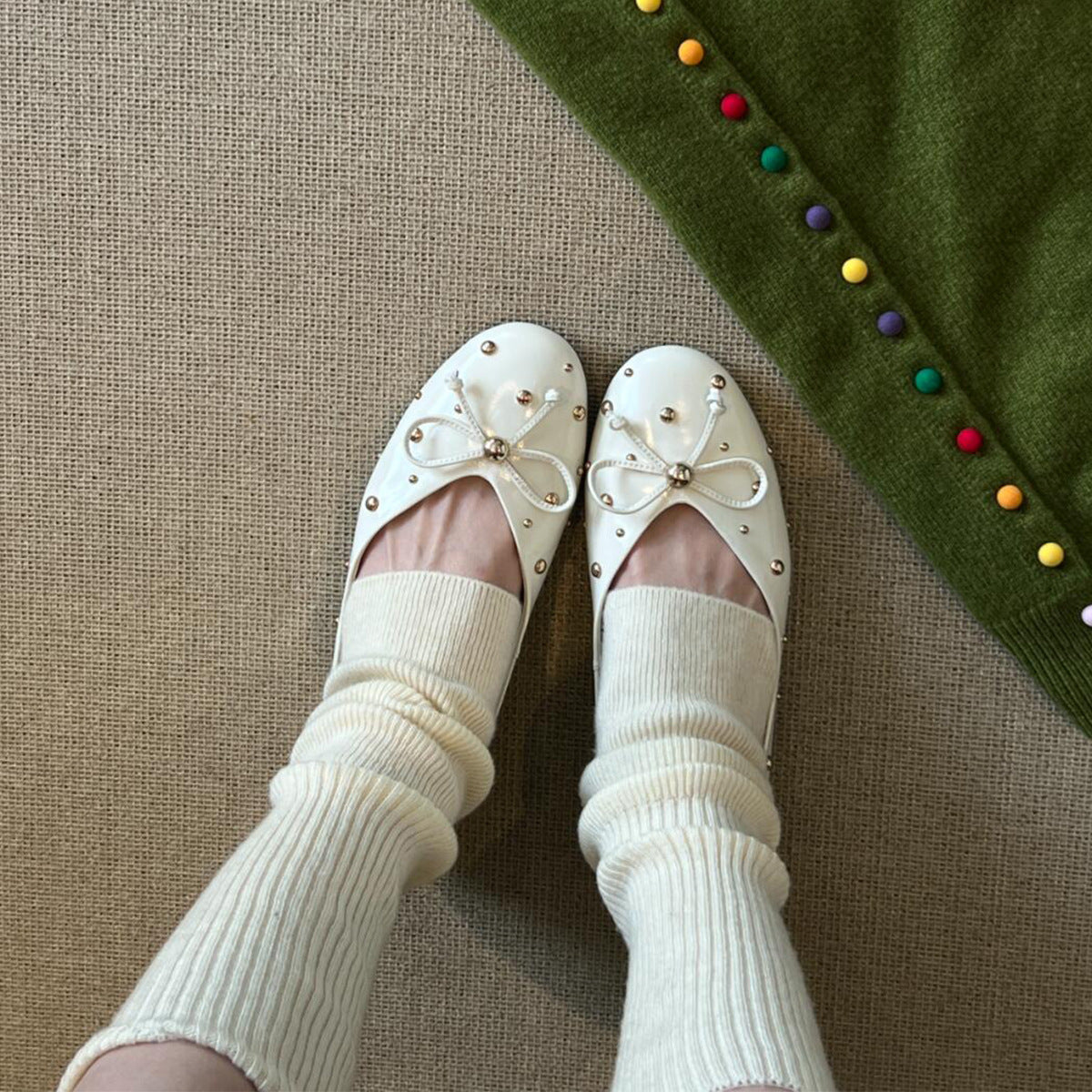 Naisten Koristellut Kaari-Yksityiskohdat Ballerina Tasapohjat Luvik
