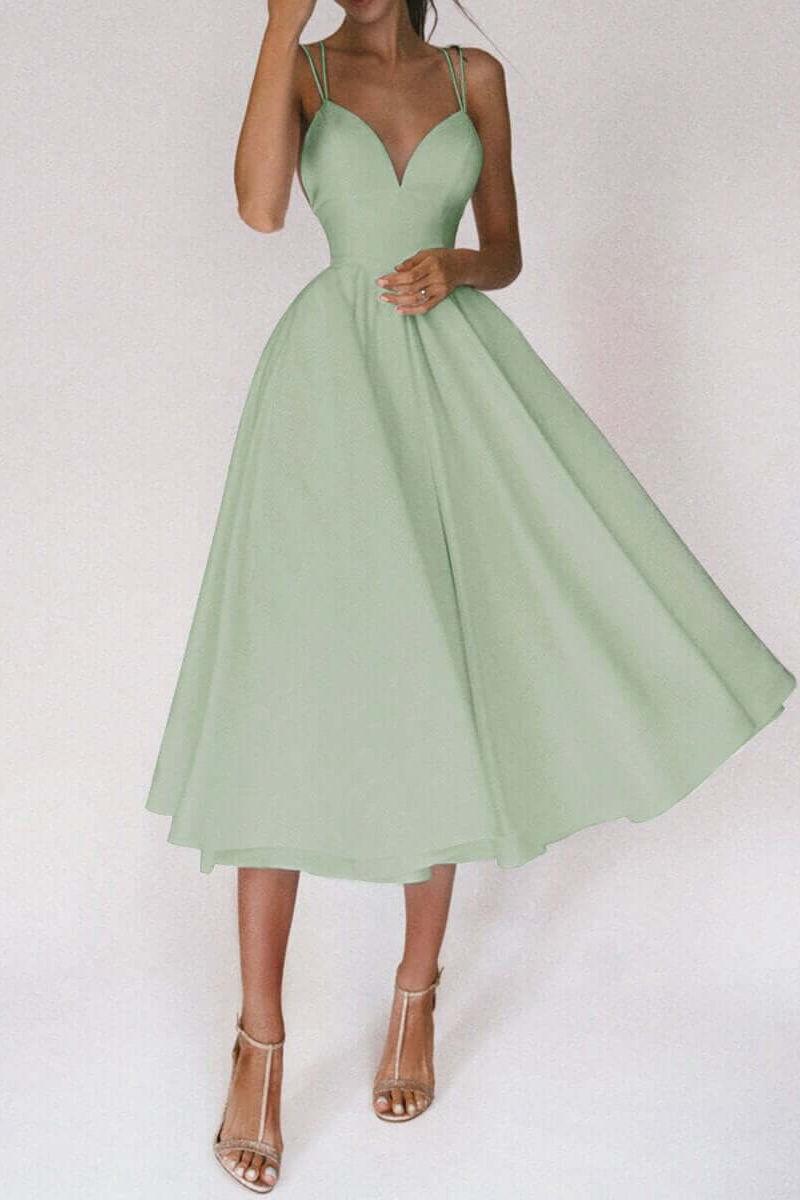 Luvik | Suspender Swing Midi Dress