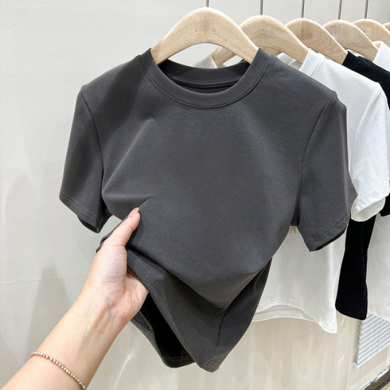 Miesten Klassinen Crew Neck Vapaa-aika T-paita Luvik