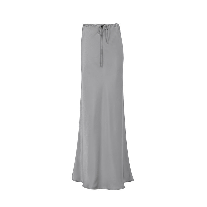 Luvik | Matte Satin Fishtail Dress for Women