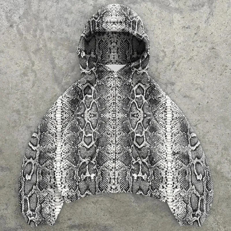 Femme Cropped Camouflage Vetoketjuhuppari Luvik