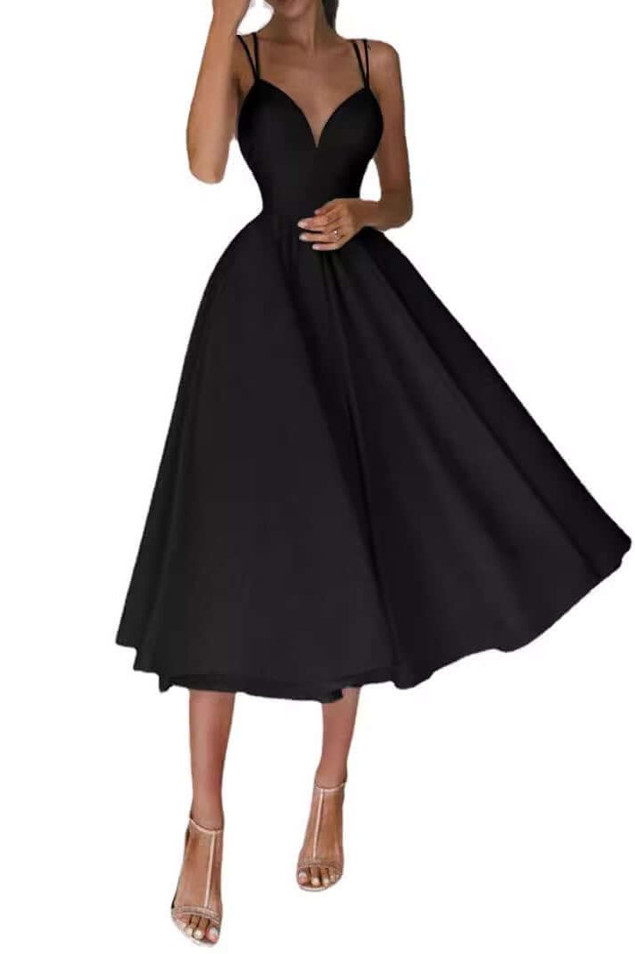 Luvik | Suspender Swing Midi Dress