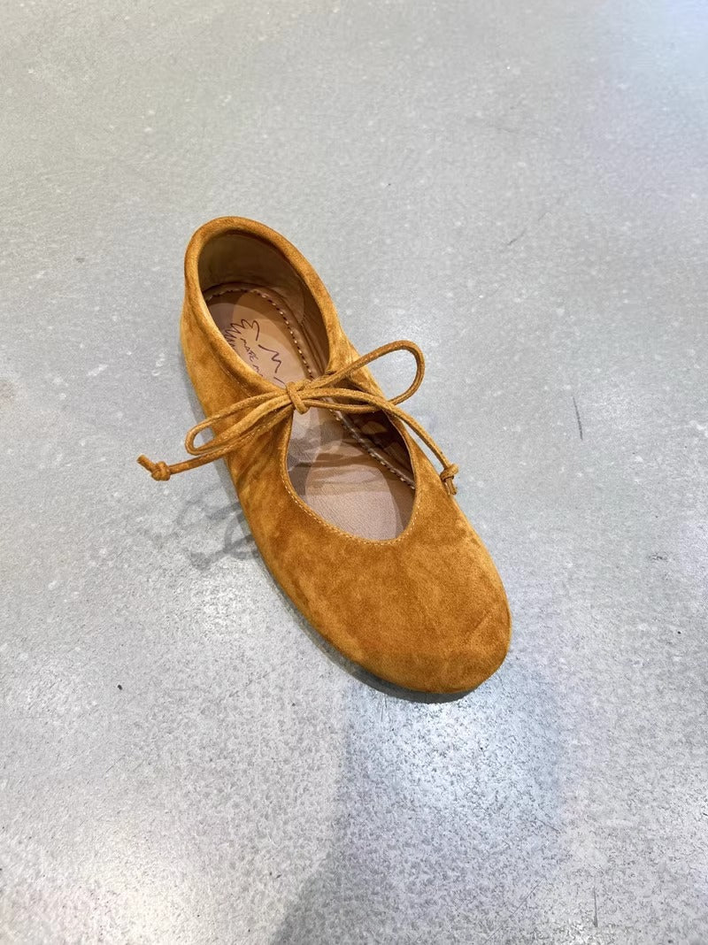 Naisten mokka ballerina tasapohja kengät säädettävällä sidontatiedolla Luvik