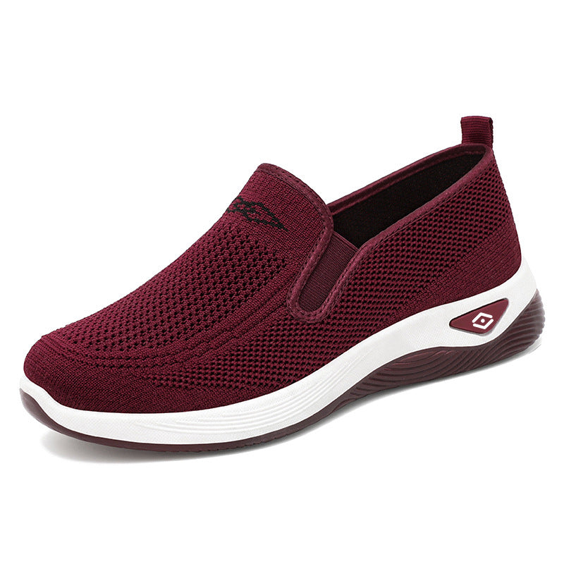 Naisten rento slip-on-tennarit hengittävällä neulemuotoilulla Luvik