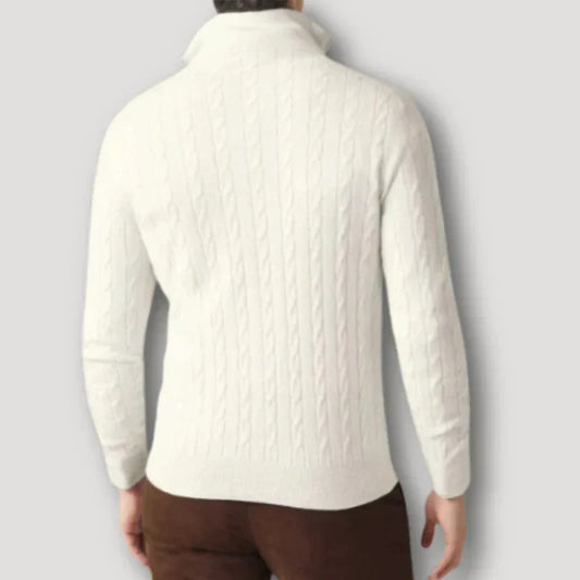 Luvik | Italialainen kashmir-pullover vetoketjulla miehille