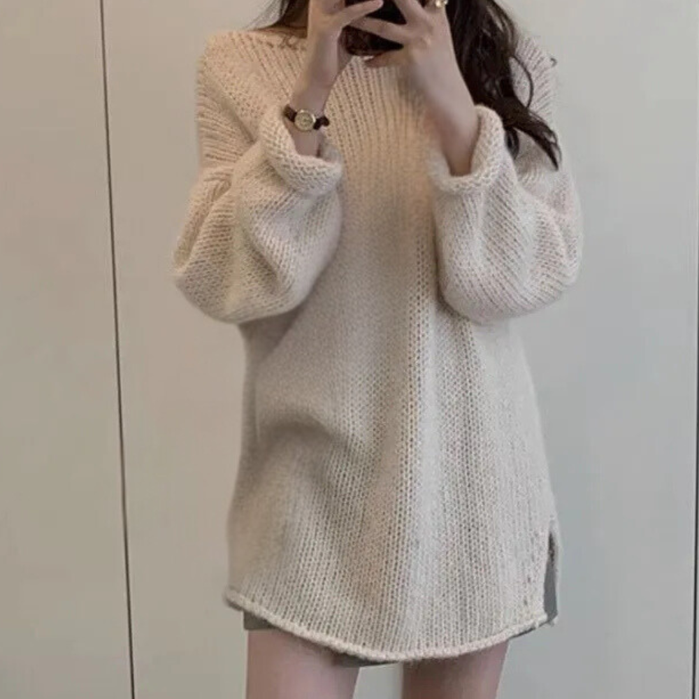 Luvik | Ribbed Knitted Sweater for Women