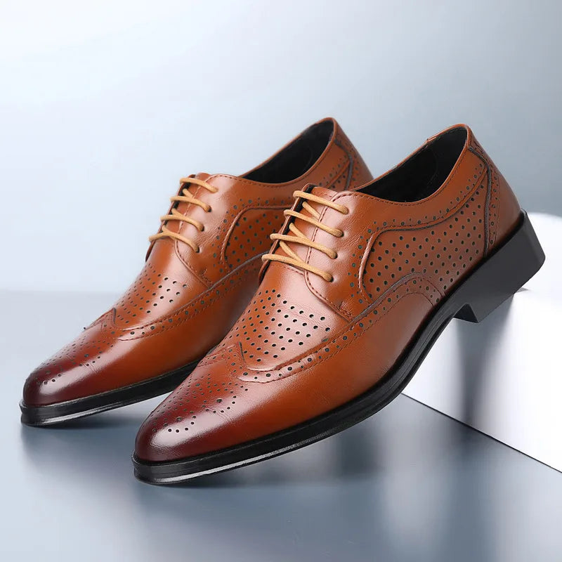 Luvik | Bequeme Oxford Herren Business Anzug Schuhe