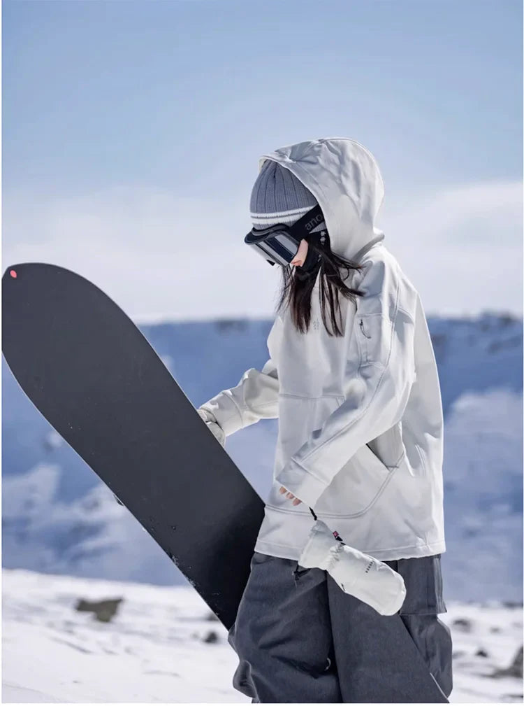 Luvik | Übergroßer, Winddichter Und Wasserdichter Ski Kapuzenpulli Für Damen